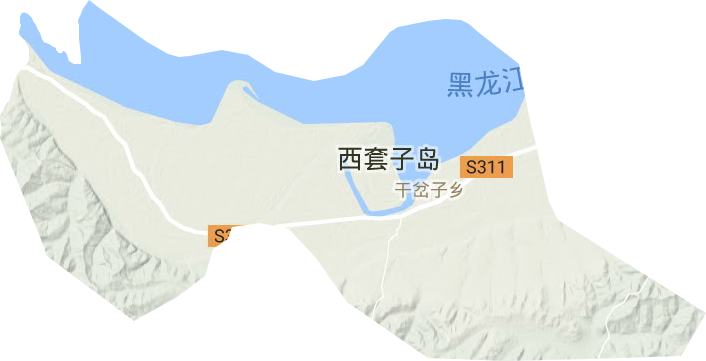 干岔子鄉(xiāng)地形圖