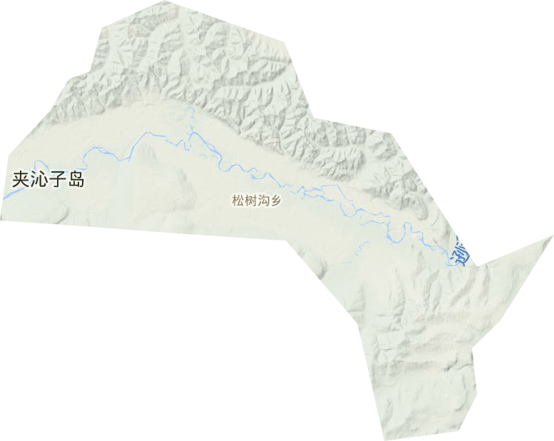 松樹溝鄉地形圖
