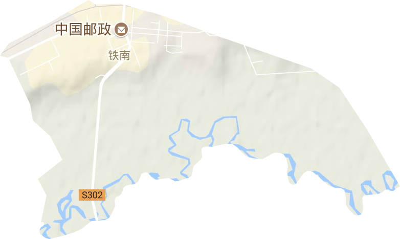 鐵南街道地形圖