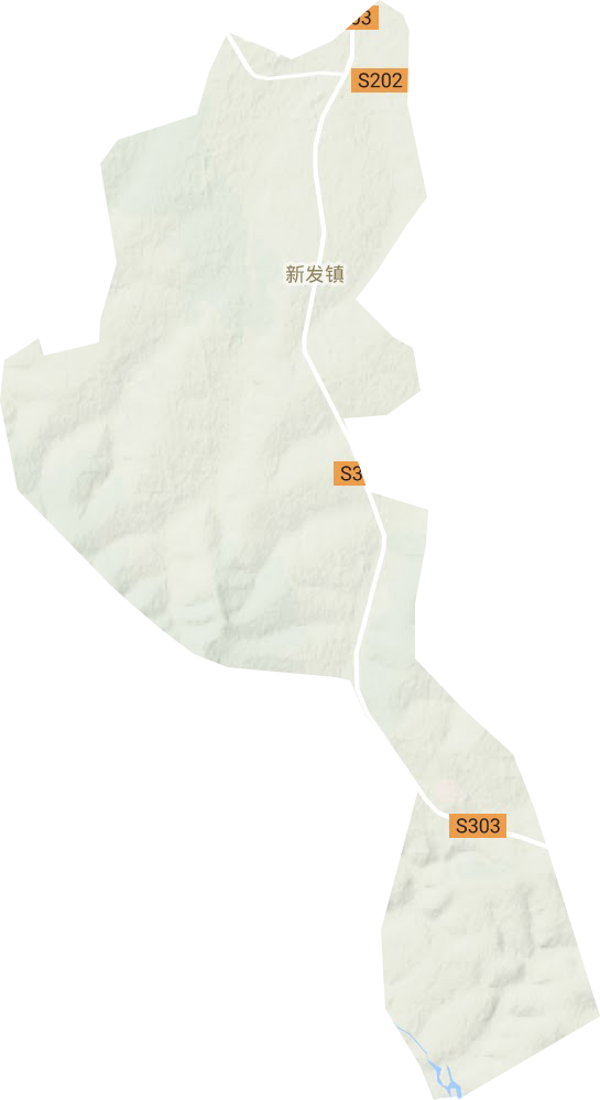 新發(fā)鎮(zhèn)地形圖
