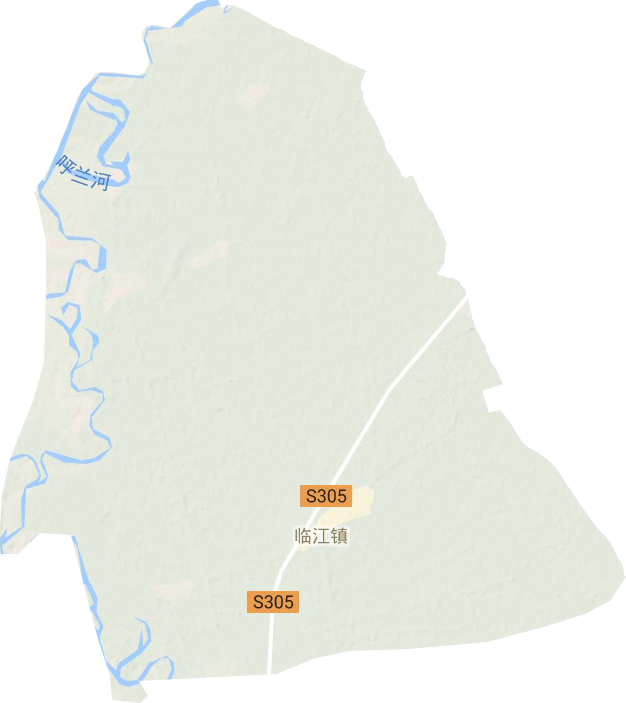 臨江鎮(zhèn)地形圖