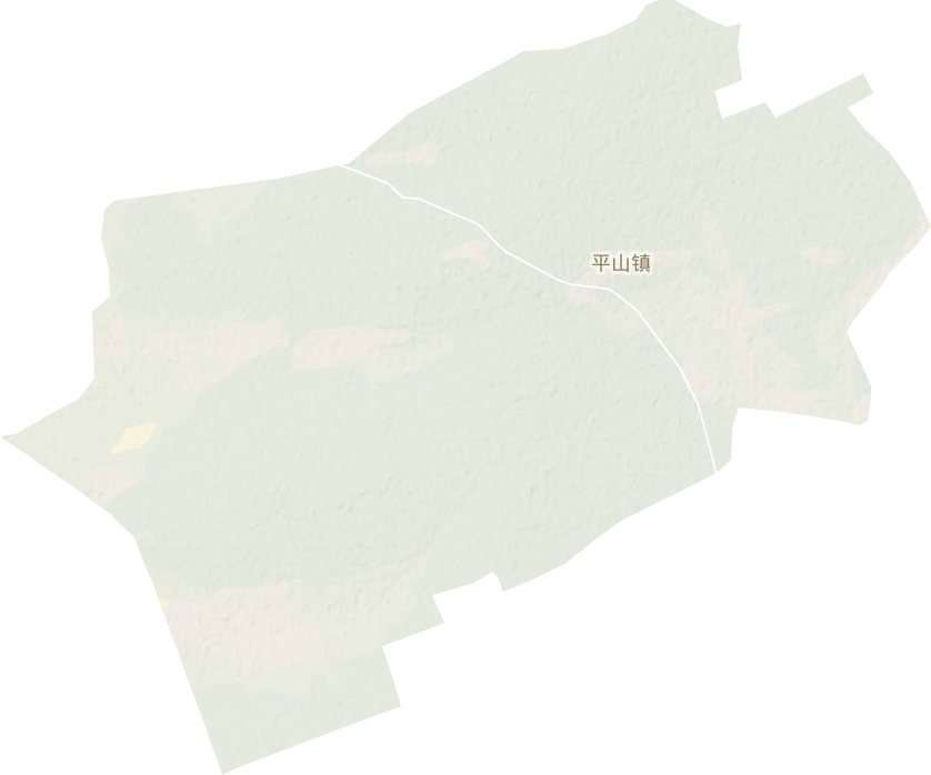 平山鎮(zhèn)地形圖
