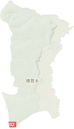 德勝鄉地形圖