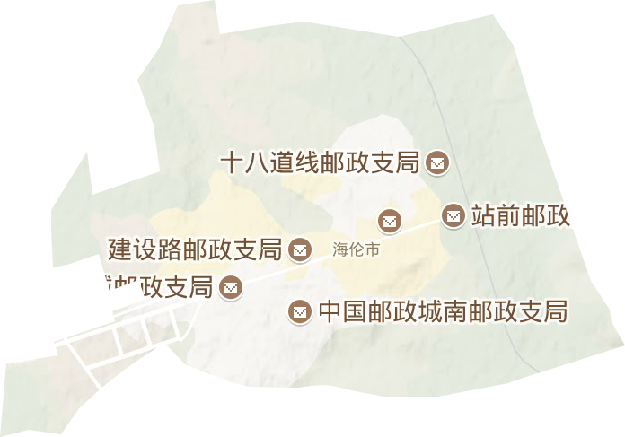 海倫鎮(zhèn)地形圖