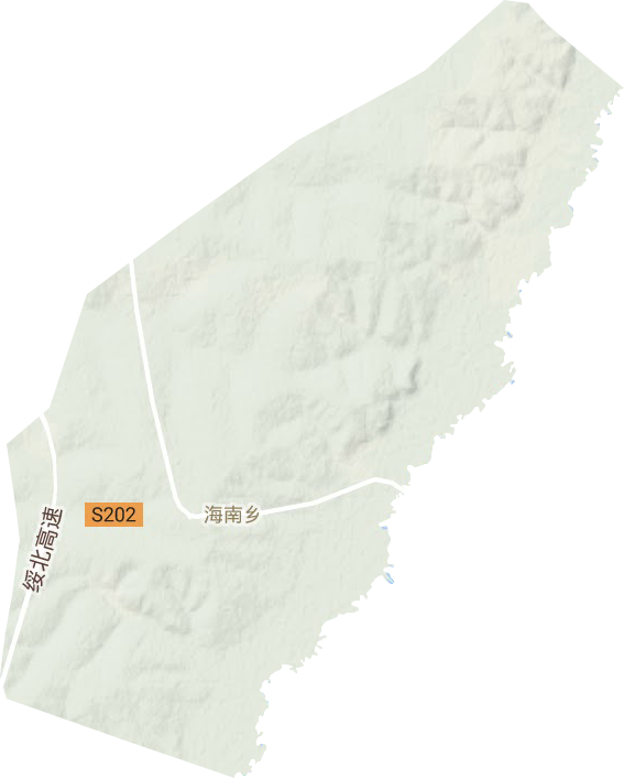 海南鄉(xiāng)地形圖