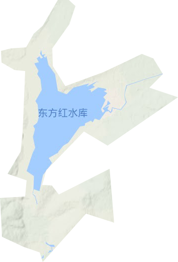 東方紅水庫地區地形圖