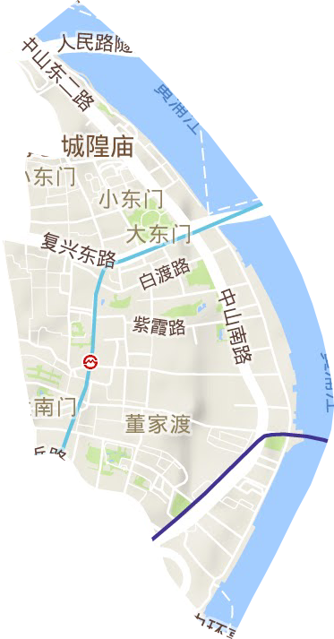 小東門(mén)街道地形圖