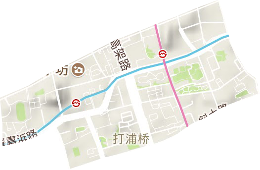 打浦橋街道地形圖