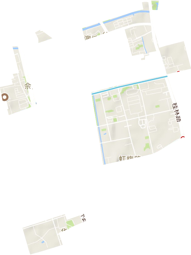 虹梅路街道地形圖