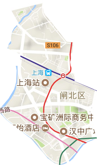 天目西路街道地形圖