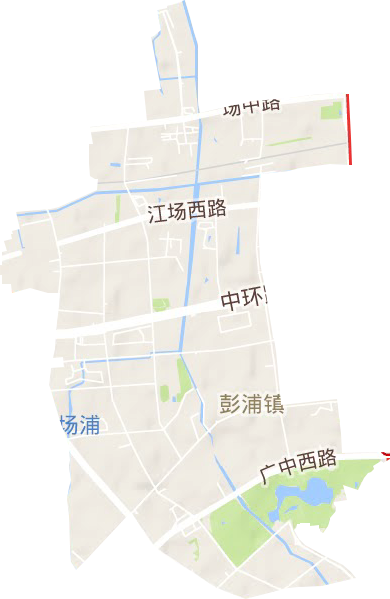 彭浦鎮地形圖