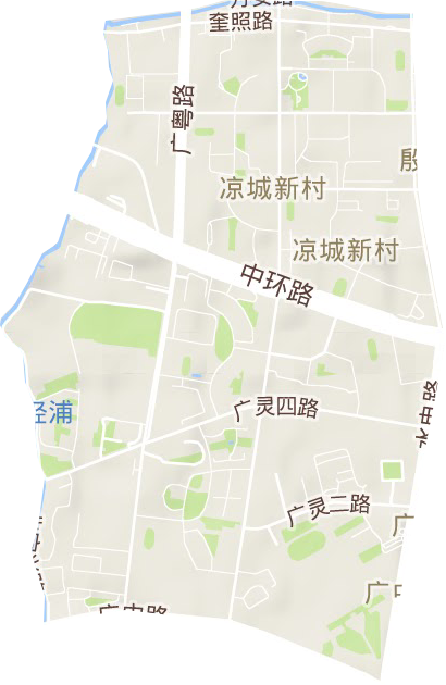 涼城新村街道地形圖