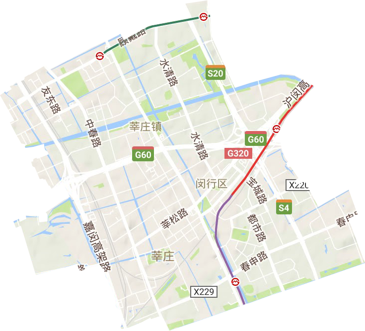 莘莊鎮地形圖
