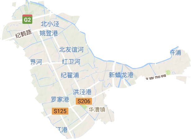華漕鎮(zhèn)地形圖