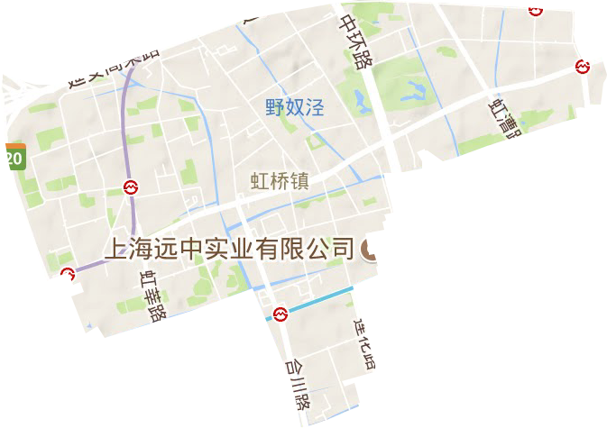 虹橋鎮地形圖