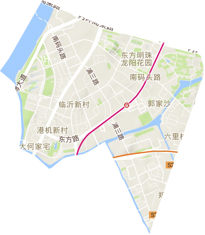 南碼頭路街道地形圖