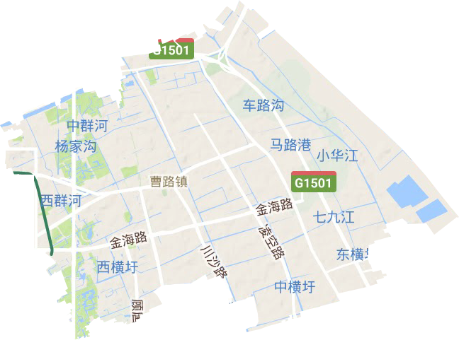 曹路鎮地形圖