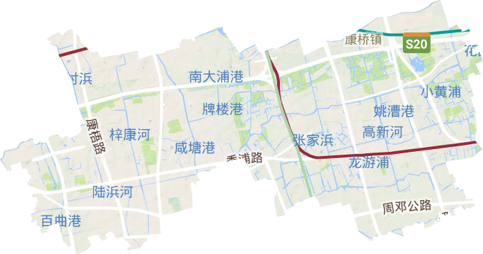 康橋鎮地形圖