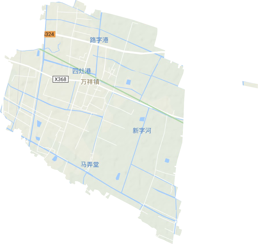 萬祥鎮地形圖