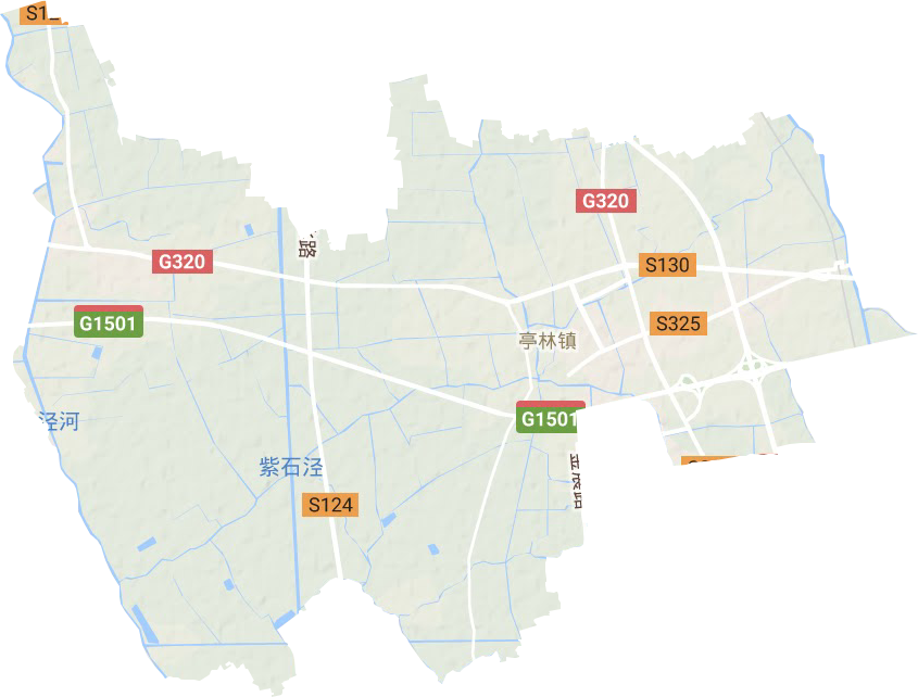 亭林鎮地形圖