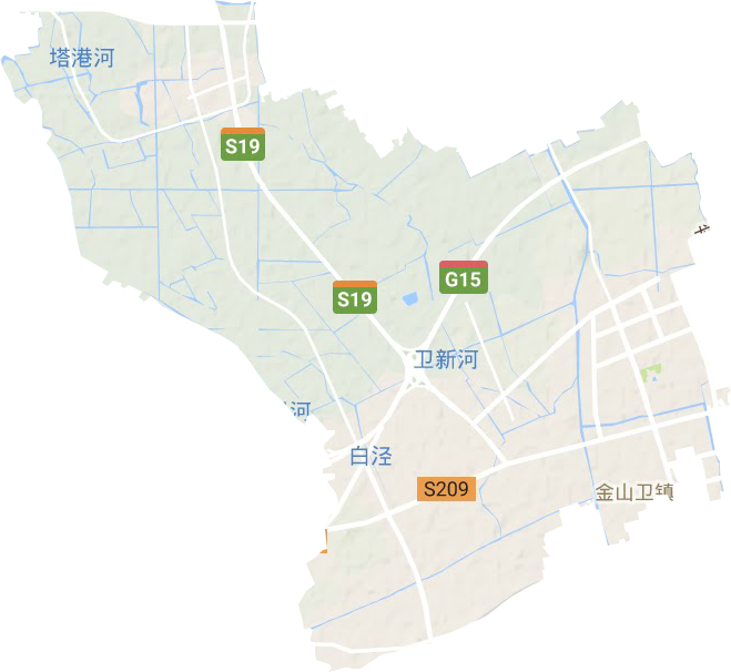 金山衛鎮地形圖
