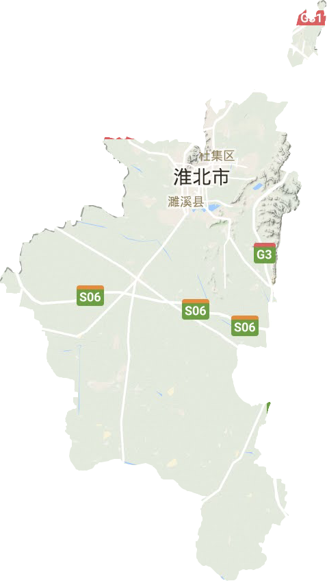 淮北市地形圖