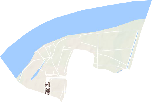 南京市靖安三江口工業園地形圖