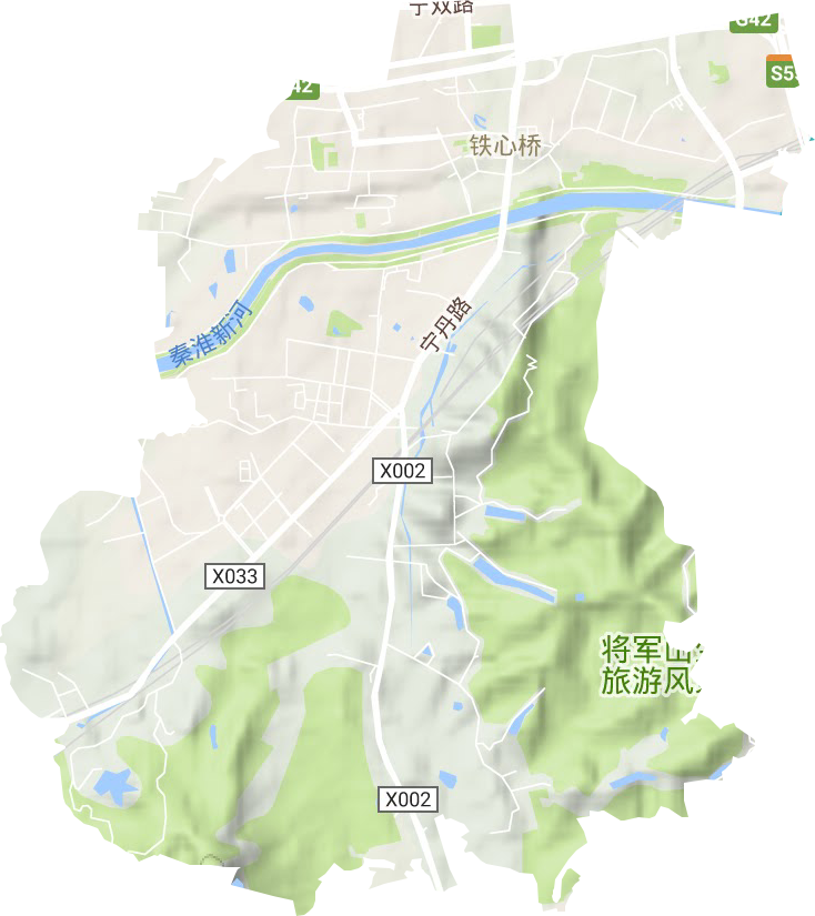 鐵心橋街道地形圖