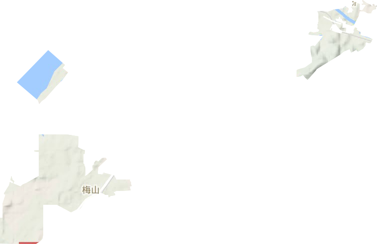 梅山街道地形圖