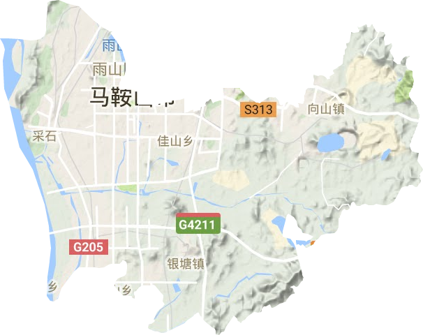 雨山區地形圖