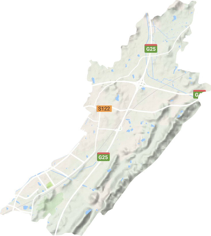 麒麟街道地形圖