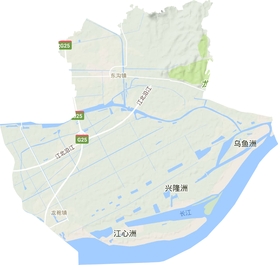 龍袍街道地形圖