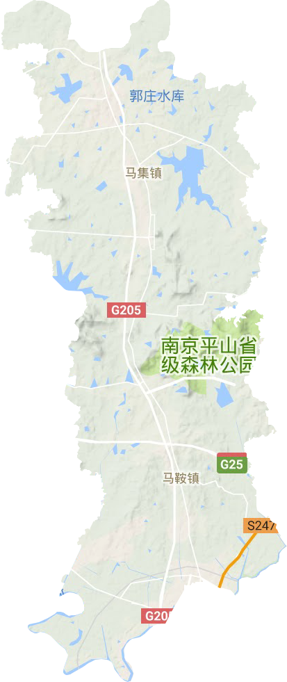 馬鞍街道地形圖