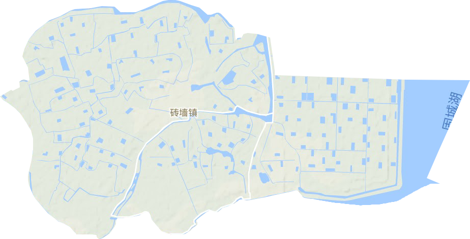 磚墻鎮地形圖