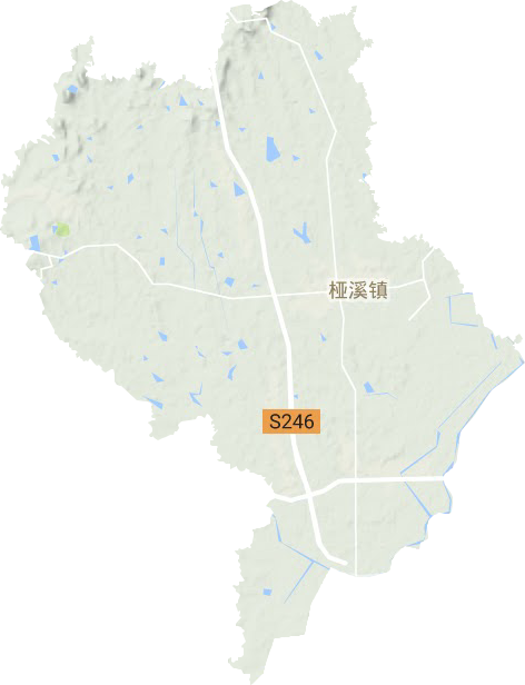 椏溪鎮地形圖
