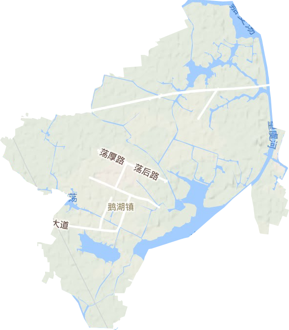 鵝湖鎮地形圖