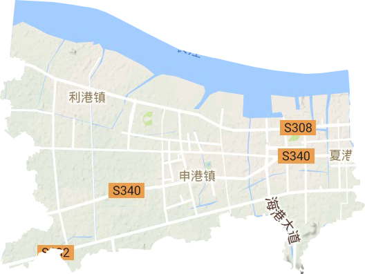 臨港街道地形圖