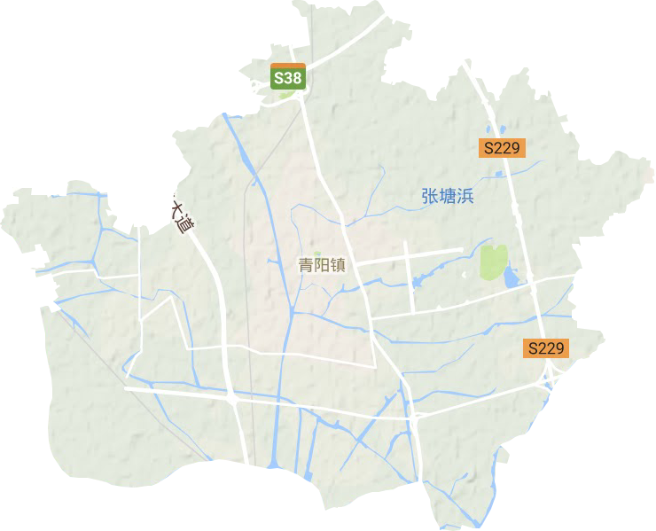 青陽鎮地形圖