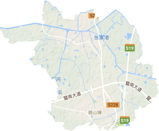 顧山鎮(zhèn)地形圖