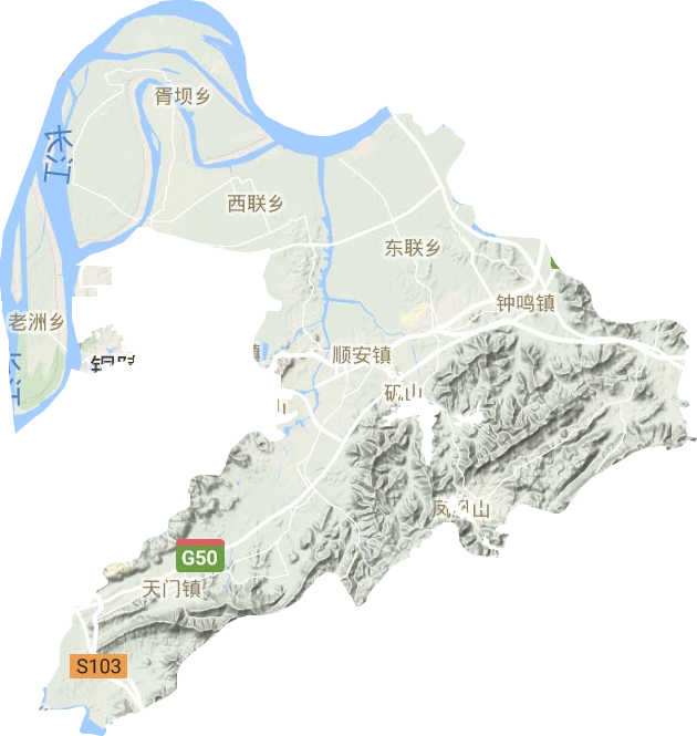 義安區(qū)地形圖