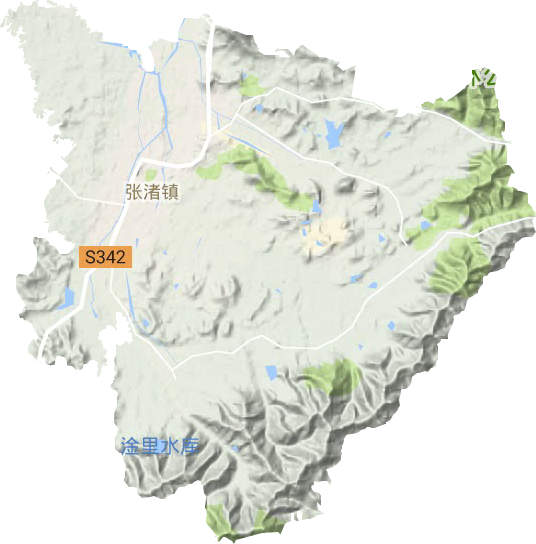 張渚鎮地形圖