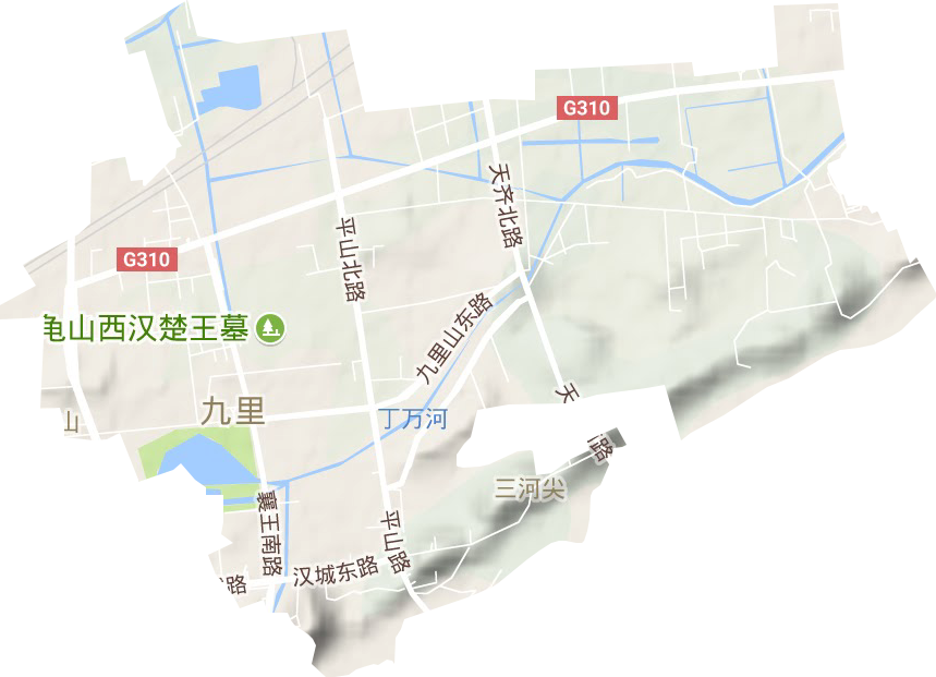 九里街道地形圖
