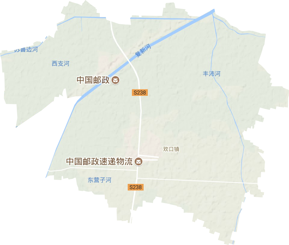 歡口鎮地形圖