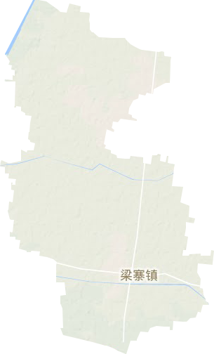 梁寨鎮地形圖
