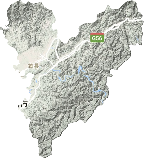 歙縣地形圖