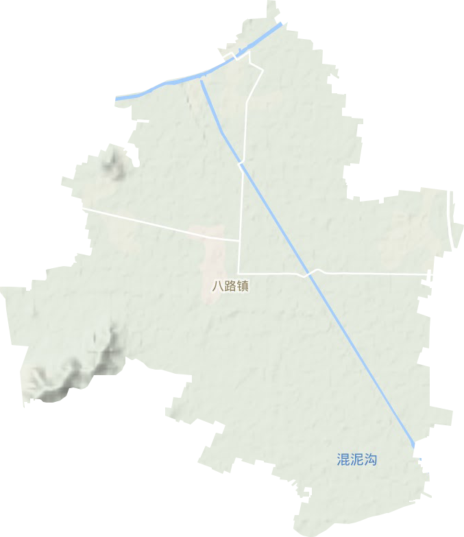 八路鎮地形圖