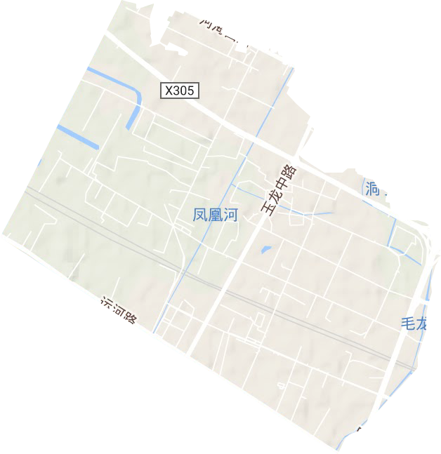 新閘街道地形圖