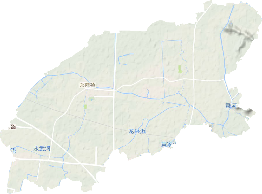 鄭陸鎮地形圖