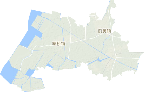 前黃鎮地形圖