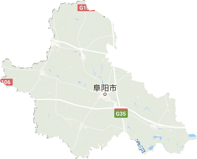 阜陽(yáng)市地形圖